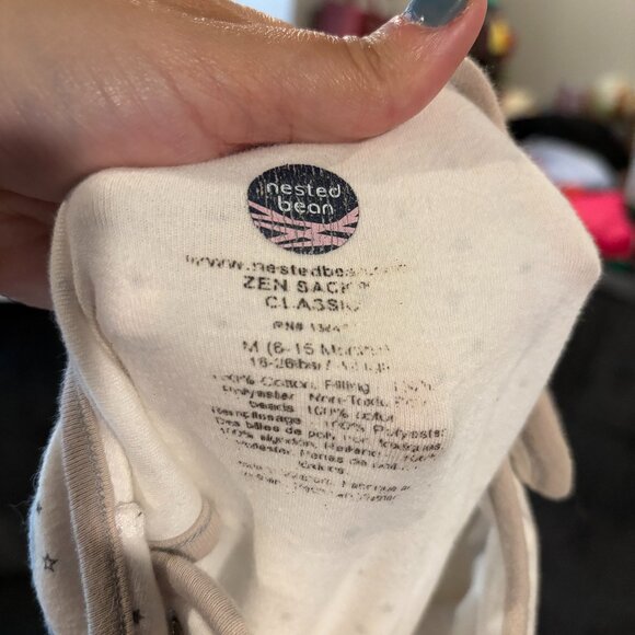 Nested Bean star weighted sleep sack - Picture 3 of 3